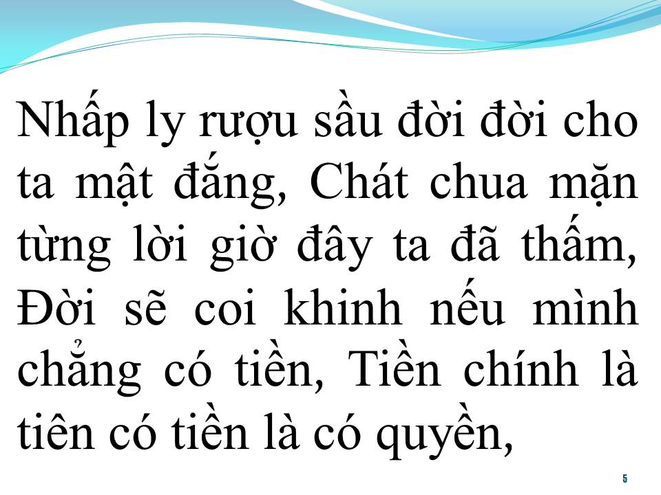 Lời bài hát TIỀN CHÍNH LÀ TIÊN