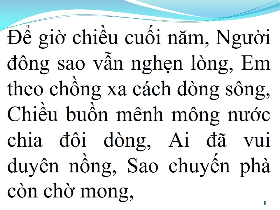 Lời bài hát PHÀ CHIỀU CUỐI NĂM