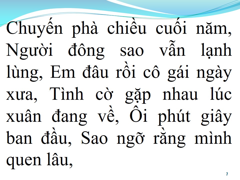 Lời bài hát PHÀ CHIỀU CUỐI NĂM