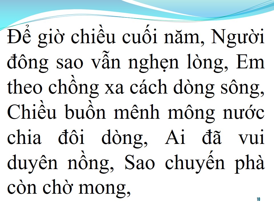 Lời bài hát PHÀ CHIỀU CUỐI NĂM