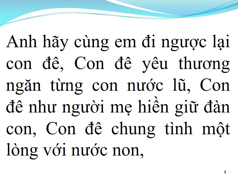 Lời bài hát CON ĐÊ CHUNG TÌNH