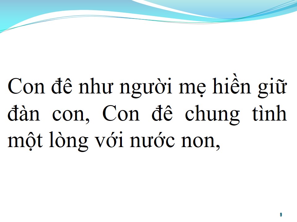 Lời bài hát CON ĐÊ CHUNG TÌNH