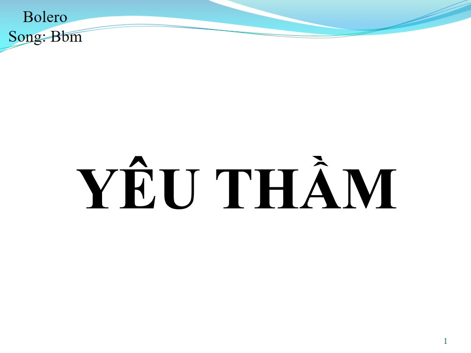 Lời bài hát YÊU THẦM (SONG CA)