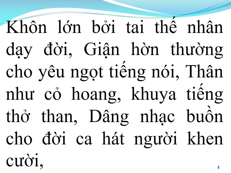 Lời bài hát NGƯỜI GIẢI BÀY TÂM SỰ