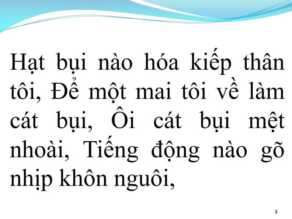Lời bài hát CÁT BỤI TÌNH XA