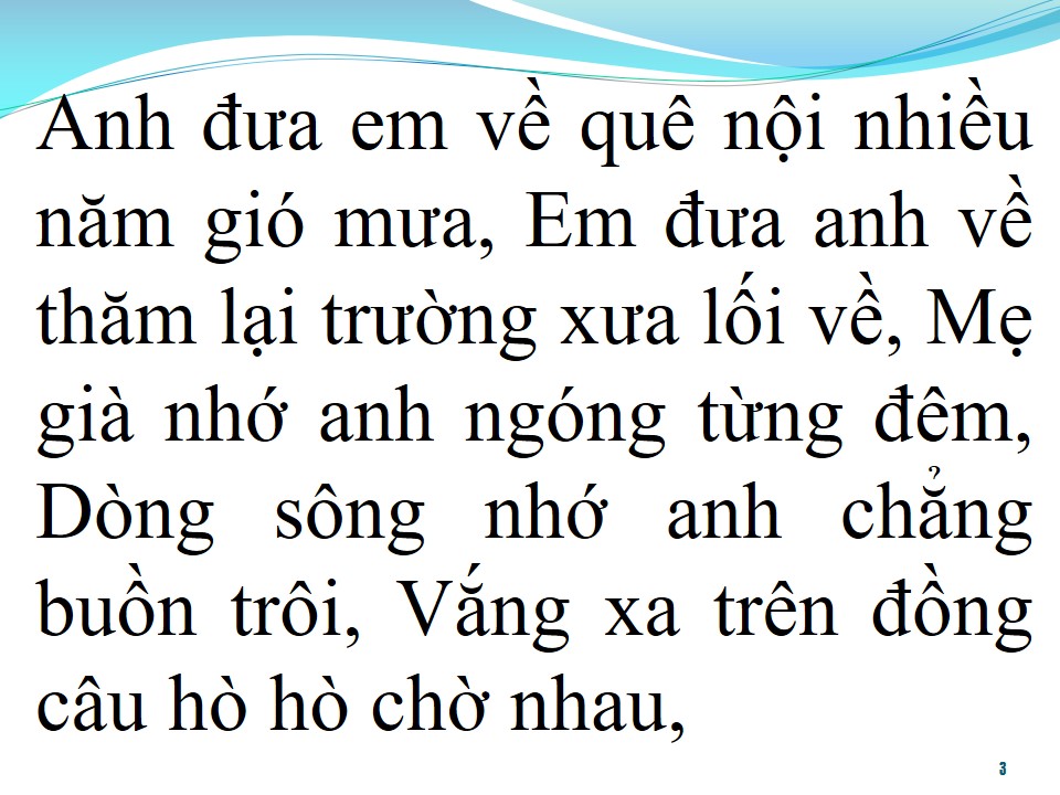Lời bài hát VỀ QUÊ NỘI