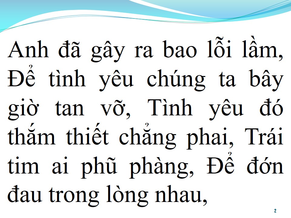 Lời bài hát LỆ TÌNH