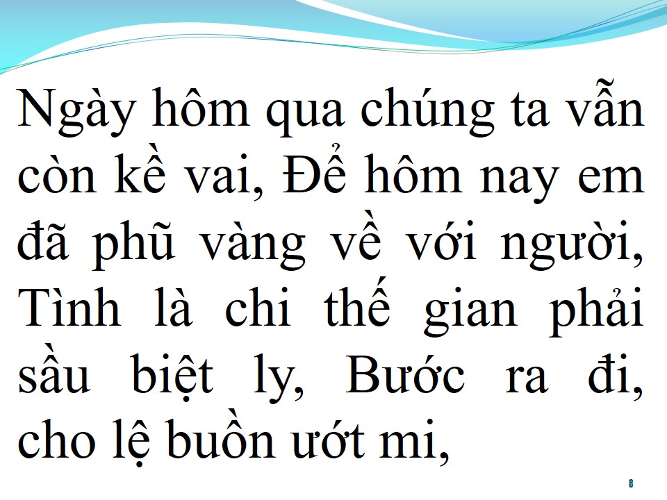 Lời bài hát LỆ TÌNH
