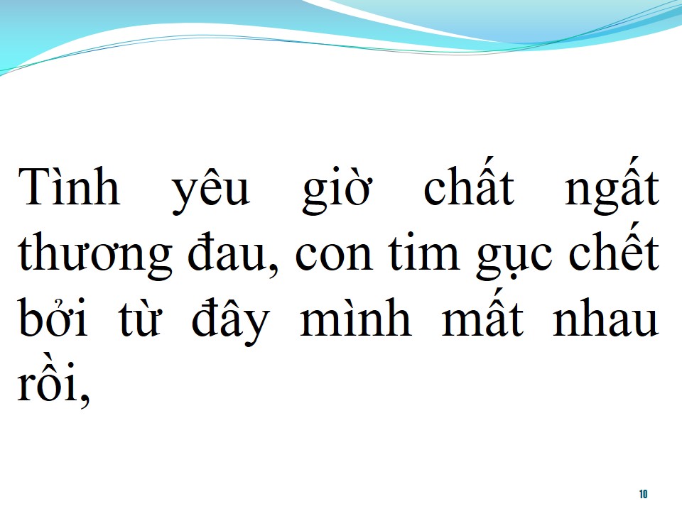 Lời bài hát MÌNH MẤT NHAU RỒI