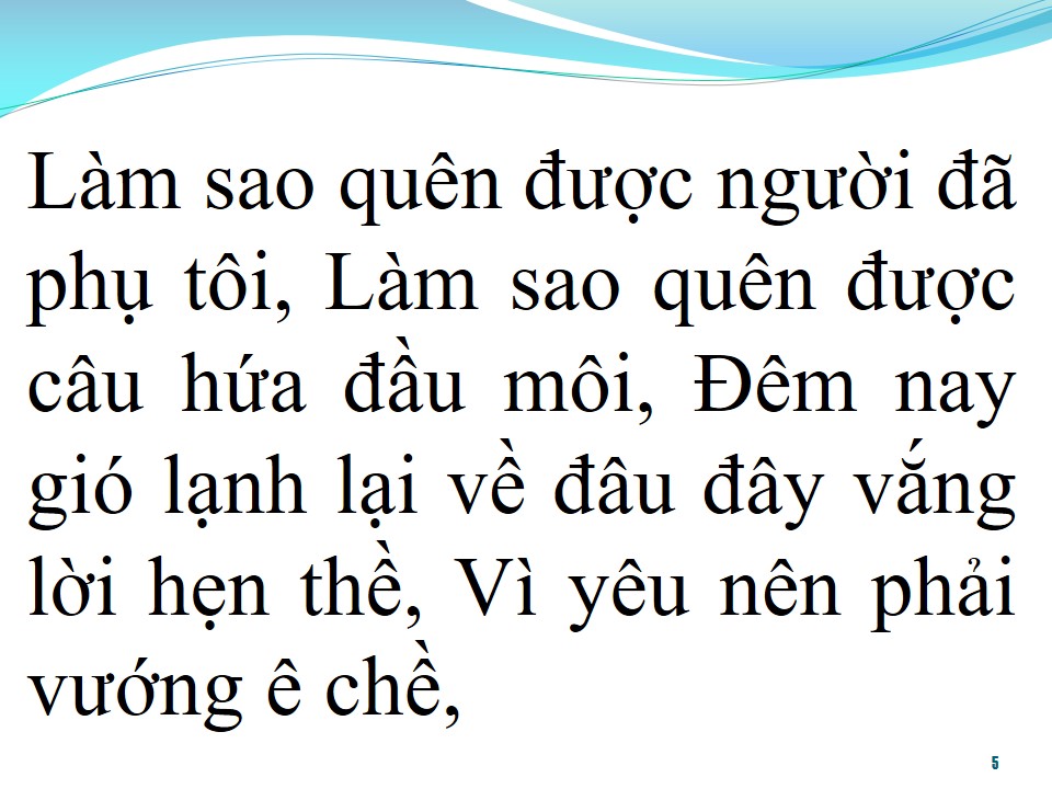 Lời bài hát LÀM SAO QUÊN ĐƯỢC