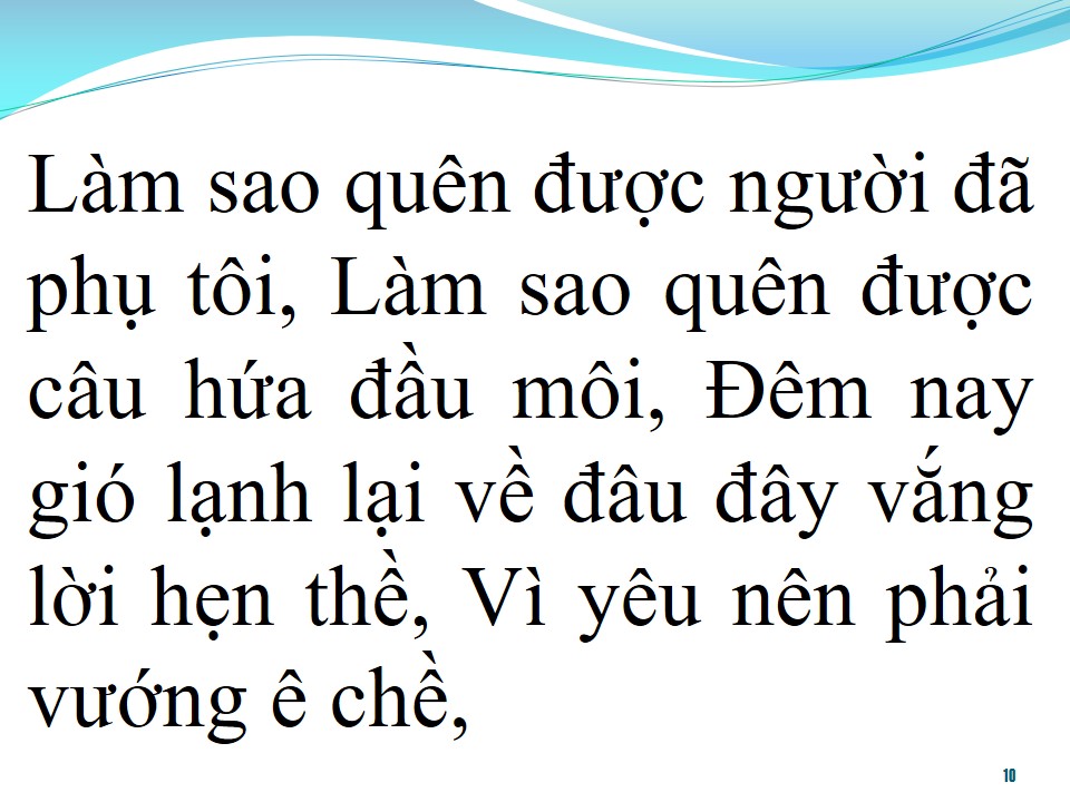 Lời bài hát LÀM SAO QUÊN ĐƯỢC