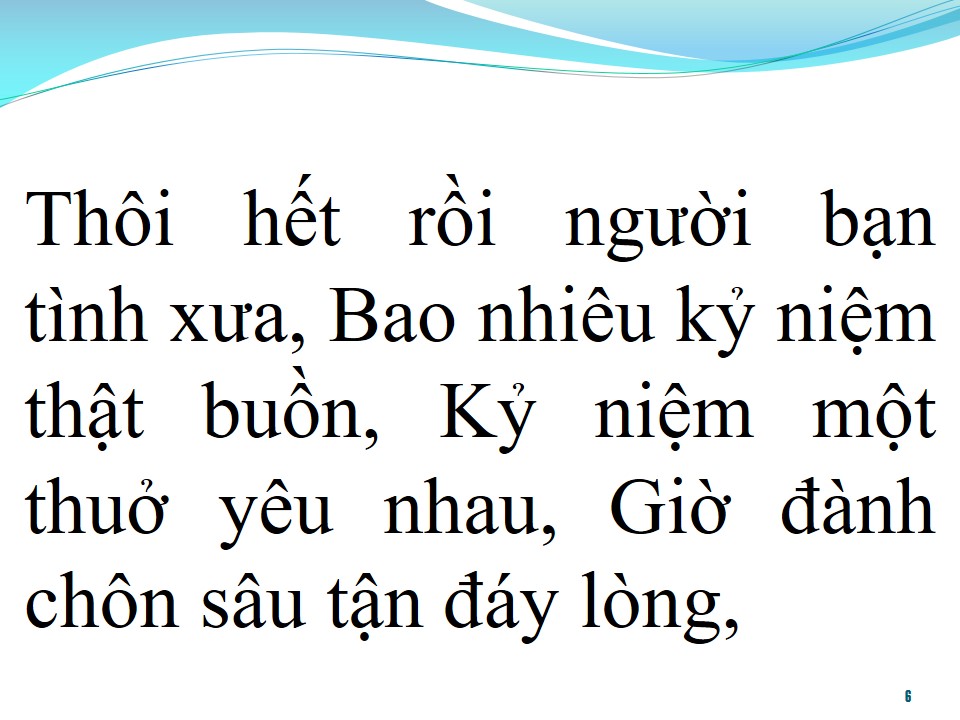 Lời bài hát NGƯỜI BẠN TÌNH XƯA