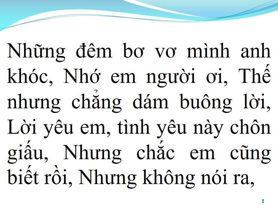Lời bài hát XIN MỘT LẦN NGOẠI LỆ