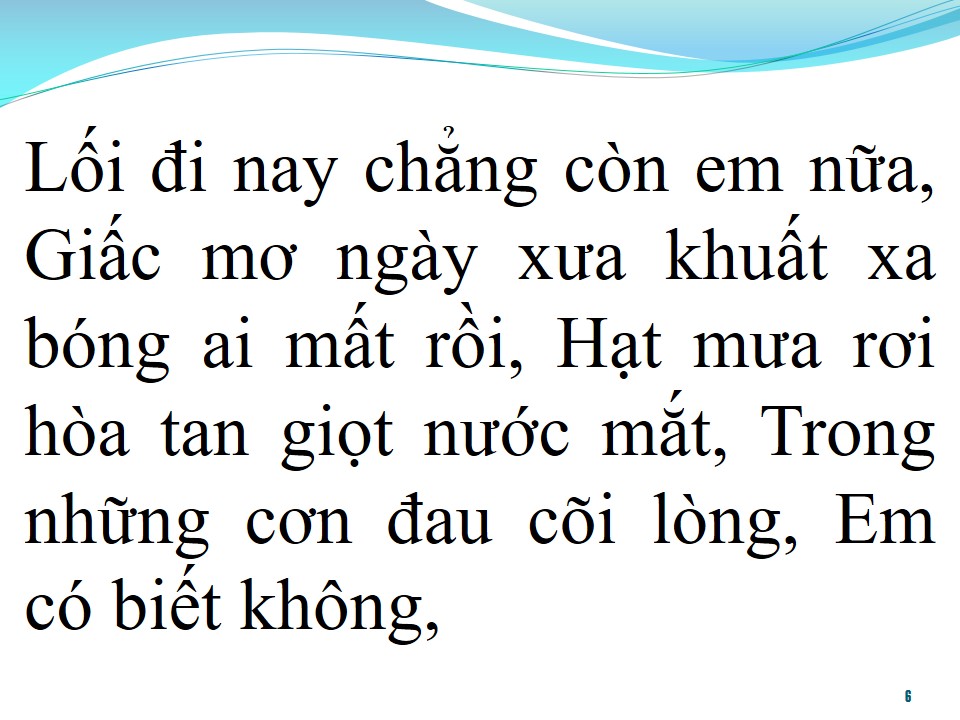 Lời bài hát XIN MỘT LẦN NGOẠI LỆ