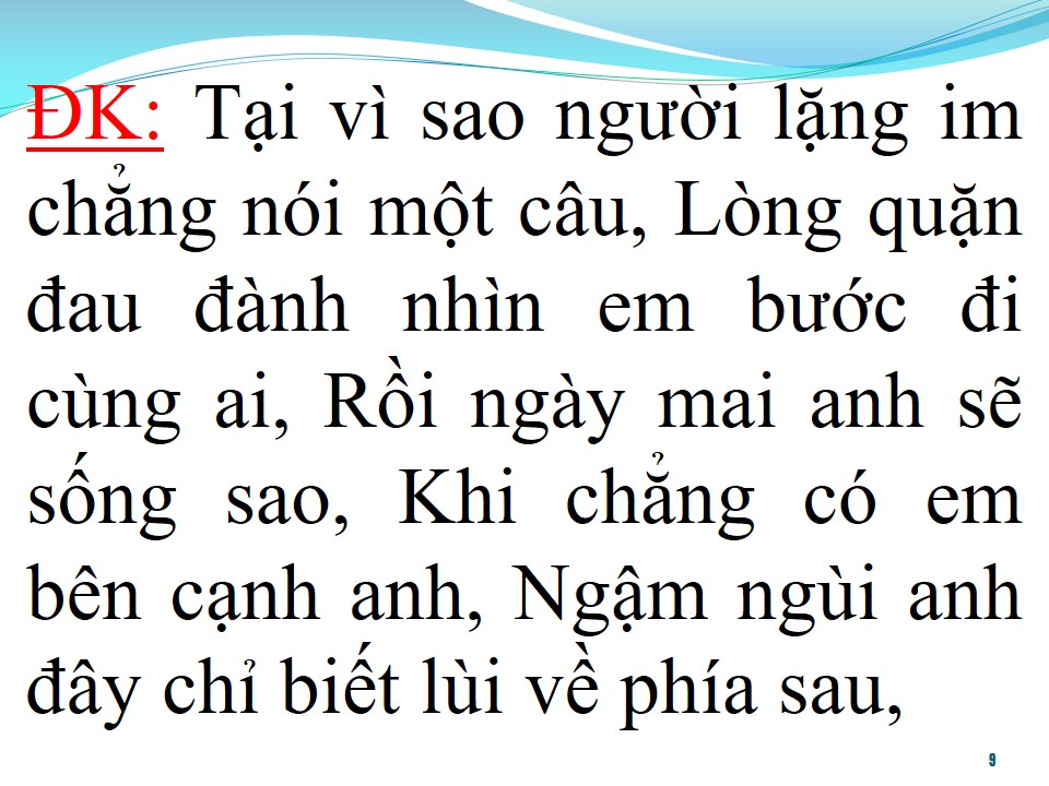 Lời bài hát XIN MỘT LẦN NGOẠI LỆ