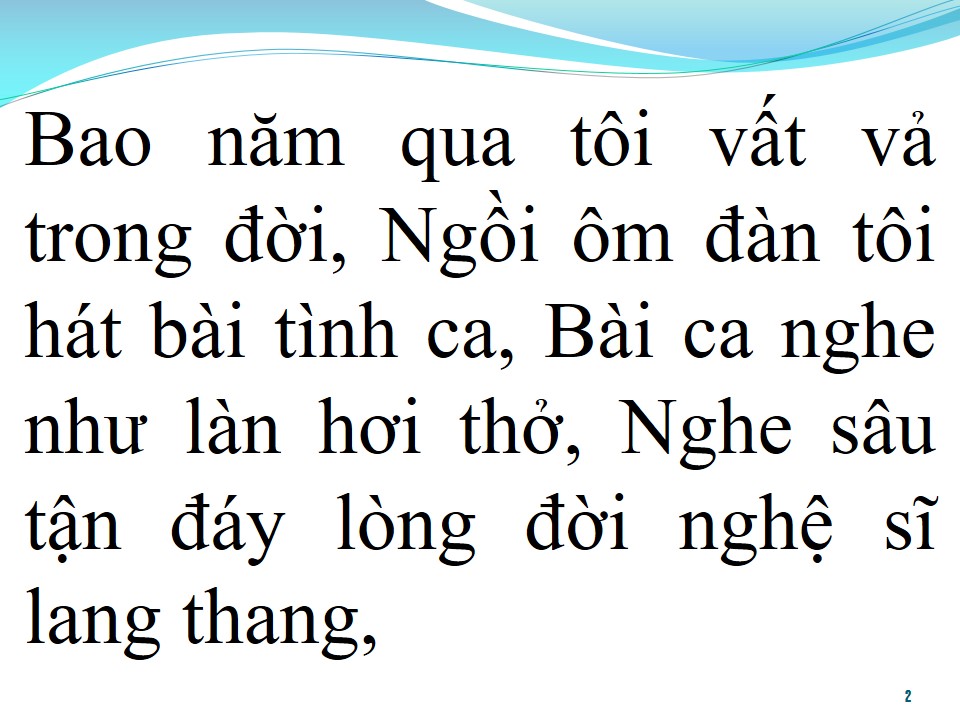 Lời bài hát DÒNG ĐỜI