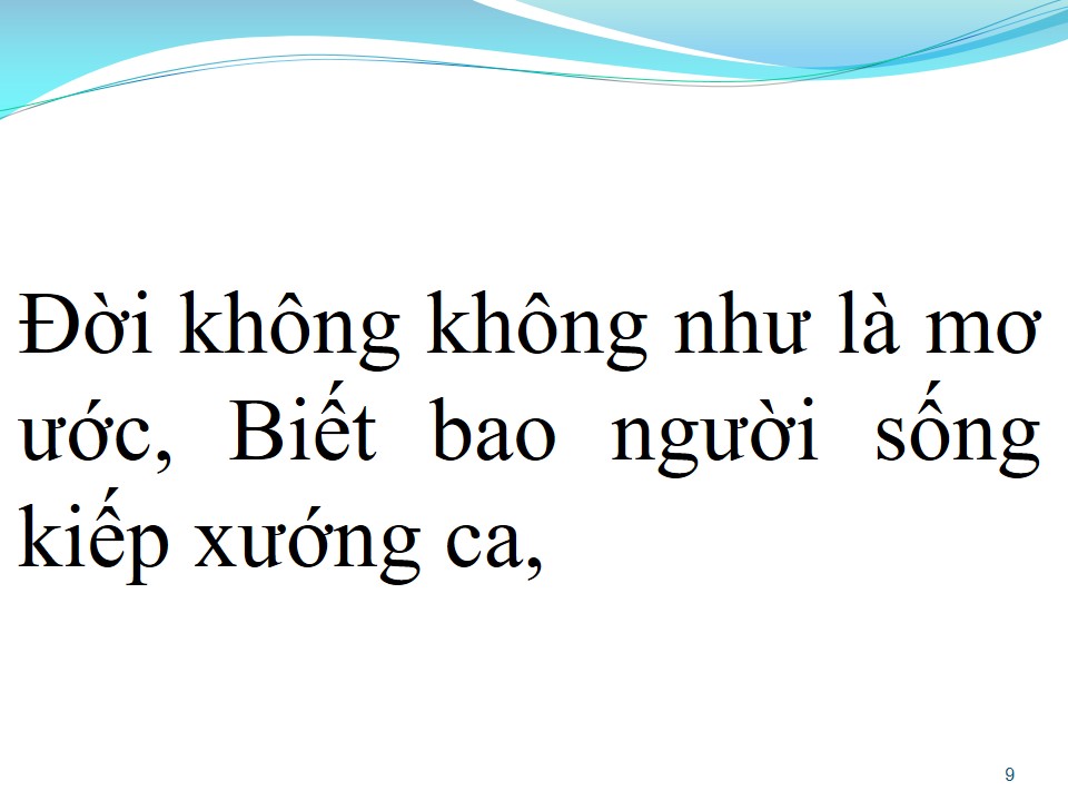 Lời bài hát DÒNG ĐỜI
