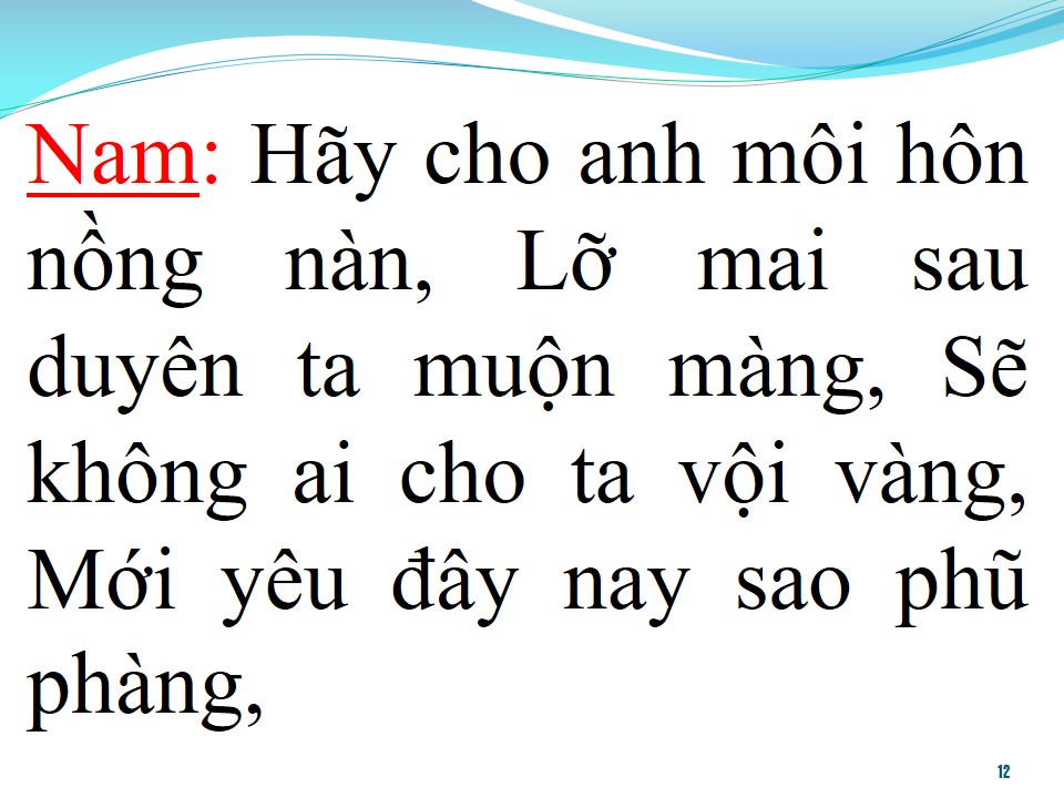 Lời bài hát HÃY YÊU NHƯ CHƯA YÊU LẦN NÀO (SONG CA)