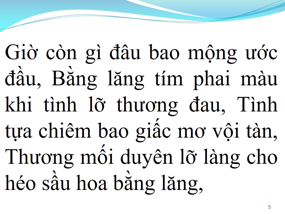 Lời bài hát BẰNG LĂNG TÍM BUỒN