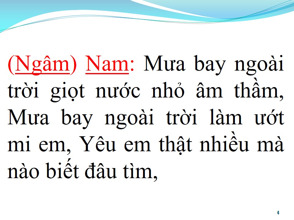 Lời bài hát ĐÊM GỌI NGƯỜI YÊU (SONG CA)