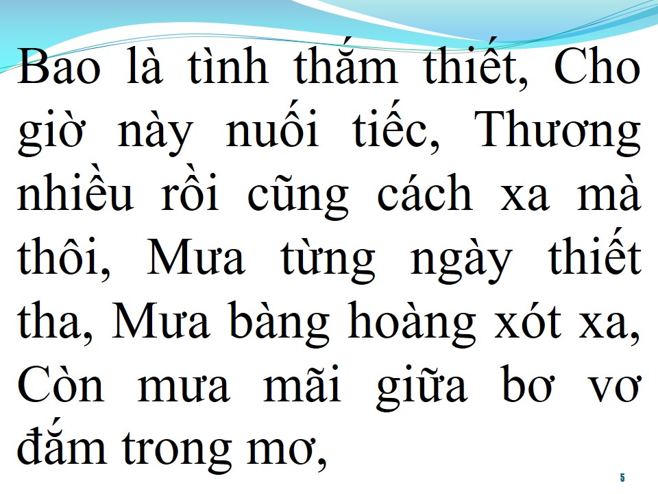 Lời bài hát THƯƠNG NHAU NGÀY MƯA