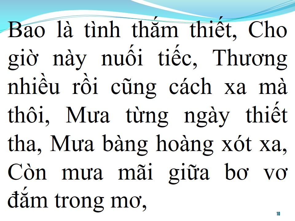 Lời bài hát THƯƠNG NHAU NGÀY MƯA