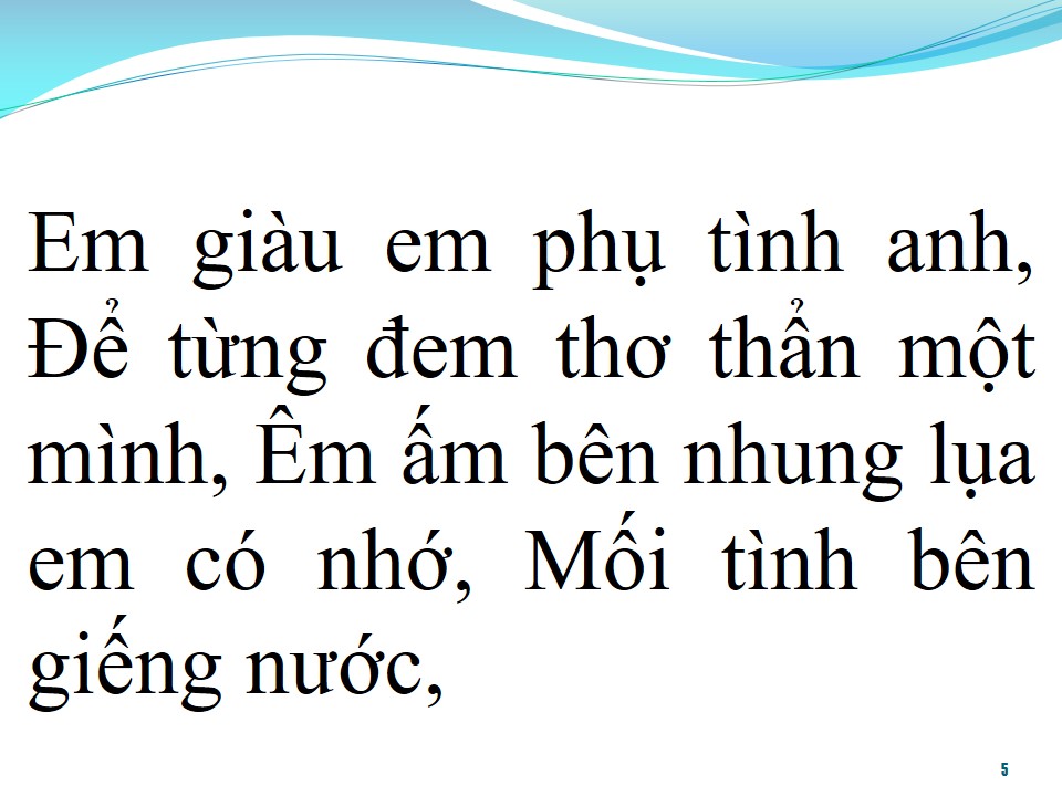 Lời bài hát MỐI TÍNH BÊN GIẾNG NƯỚC