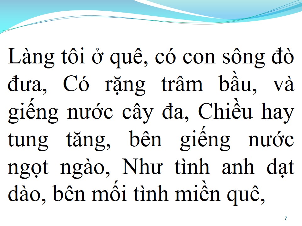 Lời bài hát MỐI TÍNH BÊN GIẾNG NƯỚC