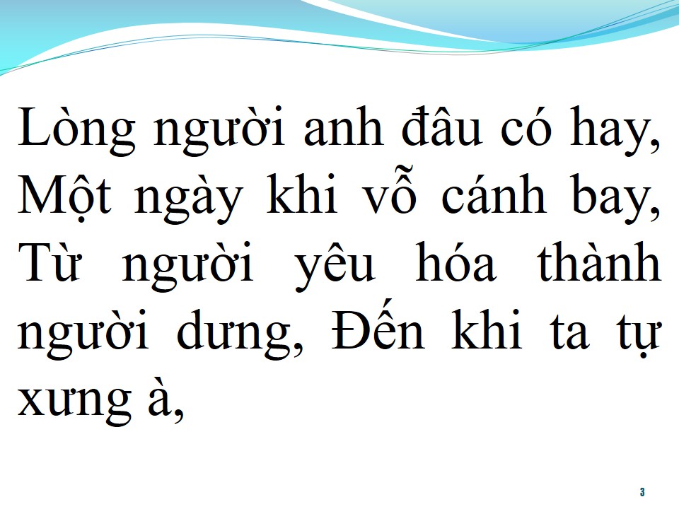 Lời bài hát SÓNG GIÓ