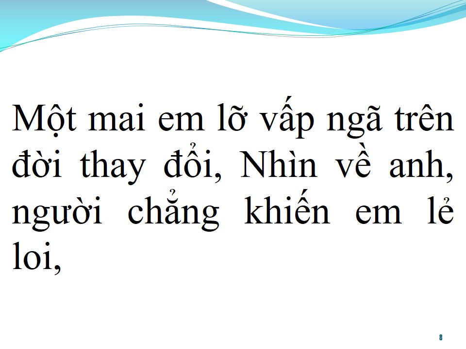 Lời bài hát SÓNG GIÓ