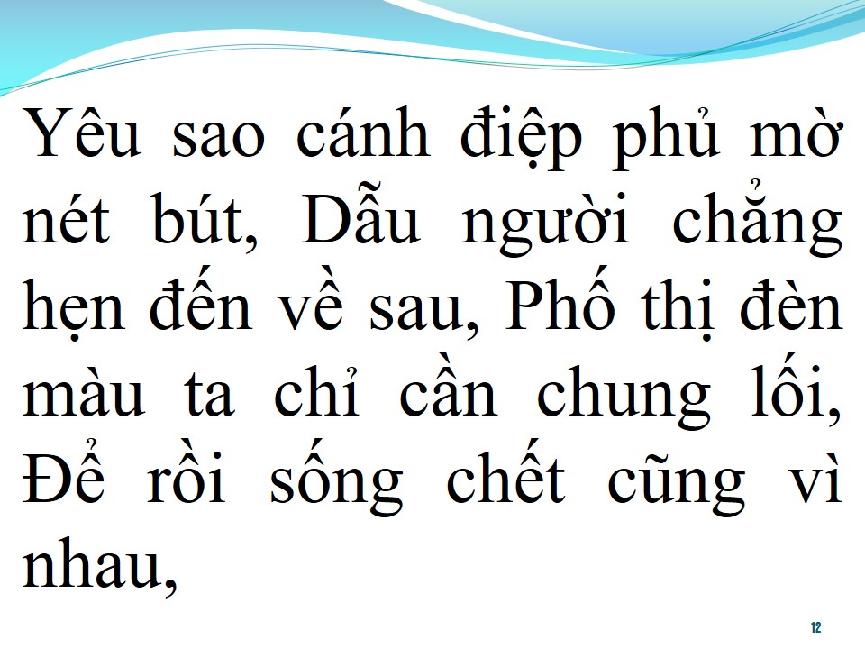 Lời bài hát SÓNG GIÓ