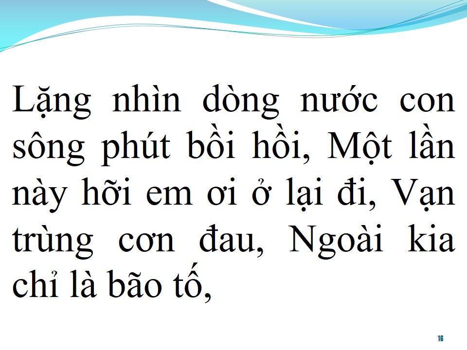 Lời bài hát SÓNG GIÓ