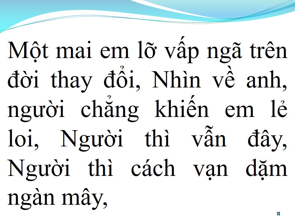 Lời bài hát SÓNG GIÓ