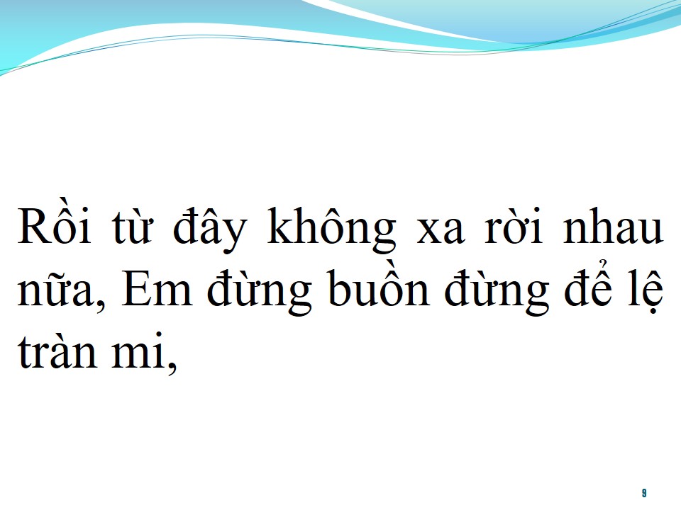 Lời bài hát XIN EM ĐỪNG BUỒN