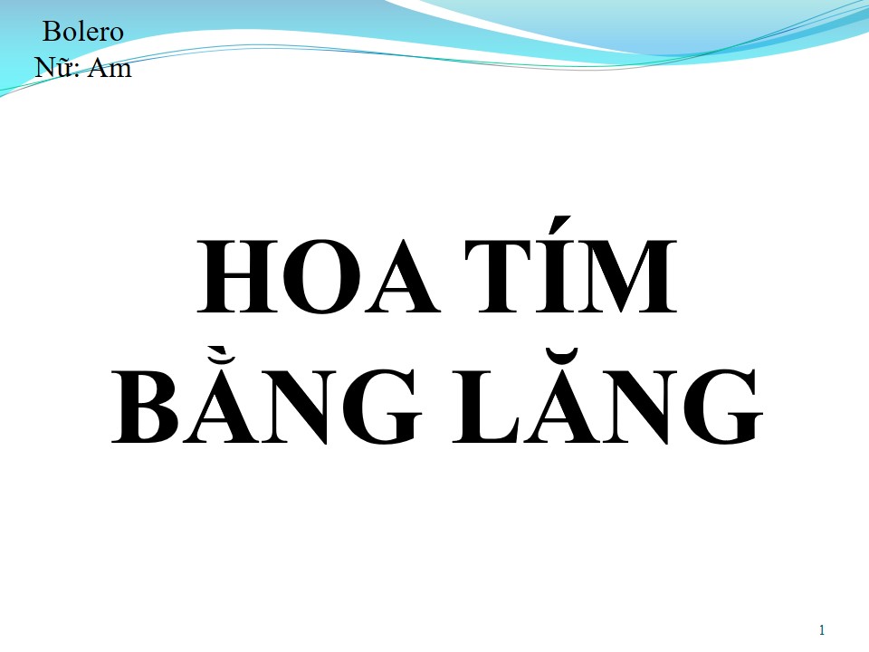 Lời bài hát HOA TÍM BẰNG LĂNG