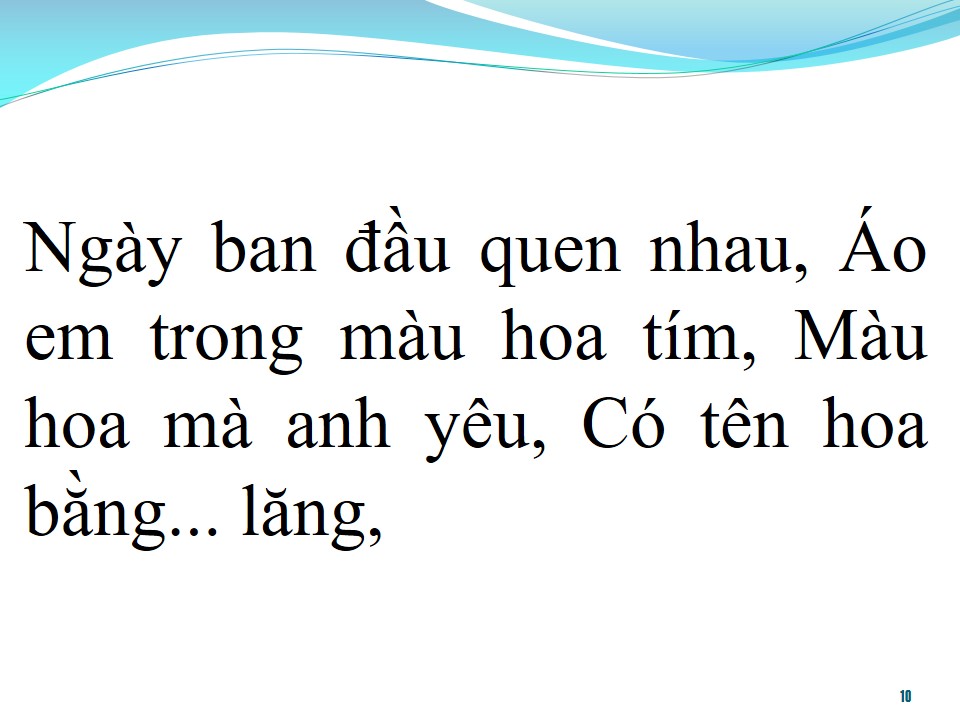 Lời bài hát HOA TÍM BẰNG LĂNG