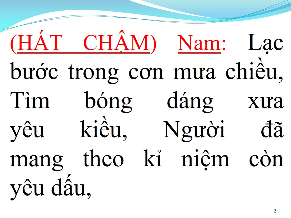 Lời bài hát TÌNH NGỠ TRĂM NĂM (SONG CA)