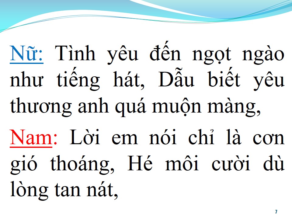 Lời bài hát TÌNH NGỠ TRĂM NĂM (SONG CA)