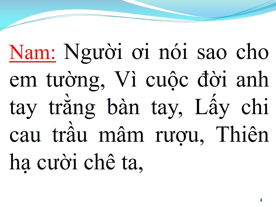 Lời bài hát THƯƠNG CON CHỐT SANG SÔNG (SONG CA)