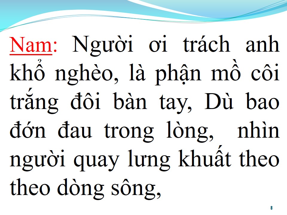 Lời bài hát THƯƠNG CON CHỐT SANG SÔNG (SONG CA)