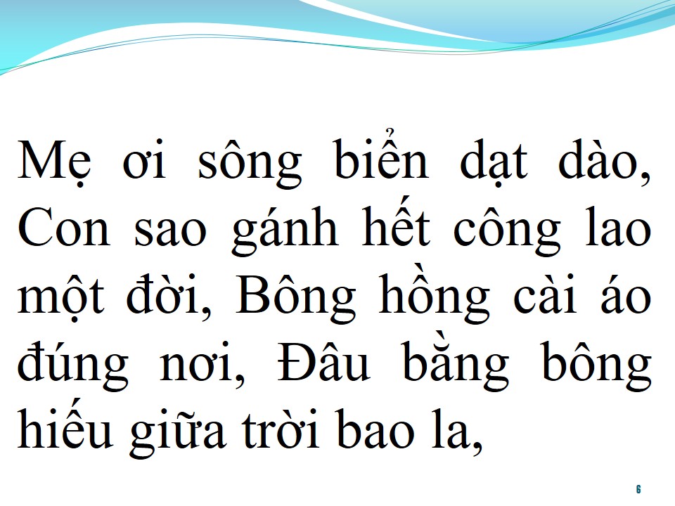 Lời bài hát GÁNH MẸ