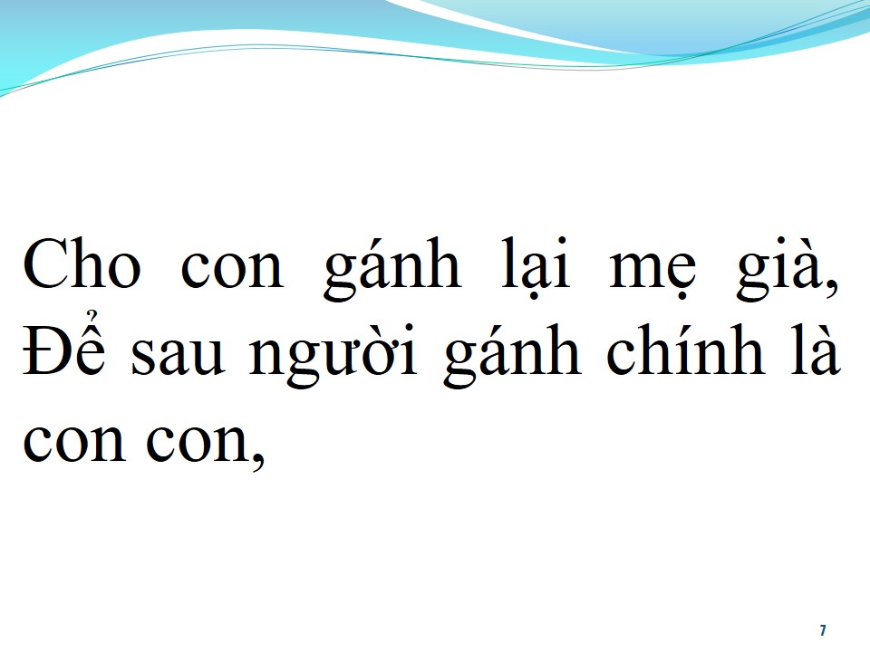 Lời bài hát GÁNH MẸ