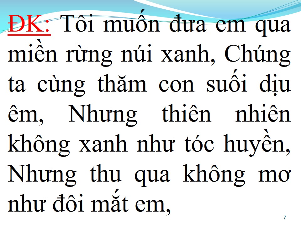 Lời bài hát SUỐI TÓC