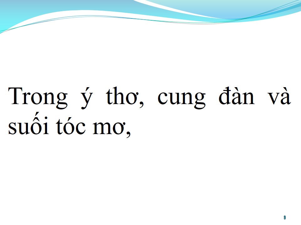 Lời bài hát SUỐI TÓC