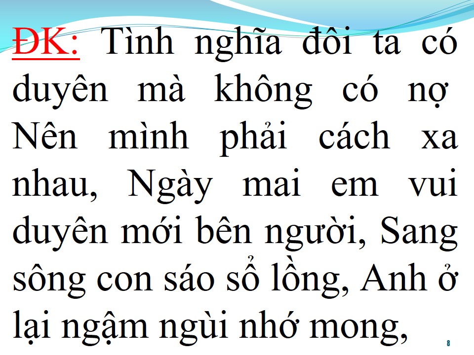 Lời bài hát DUYÊN KIẾP BẼ BÀNG
