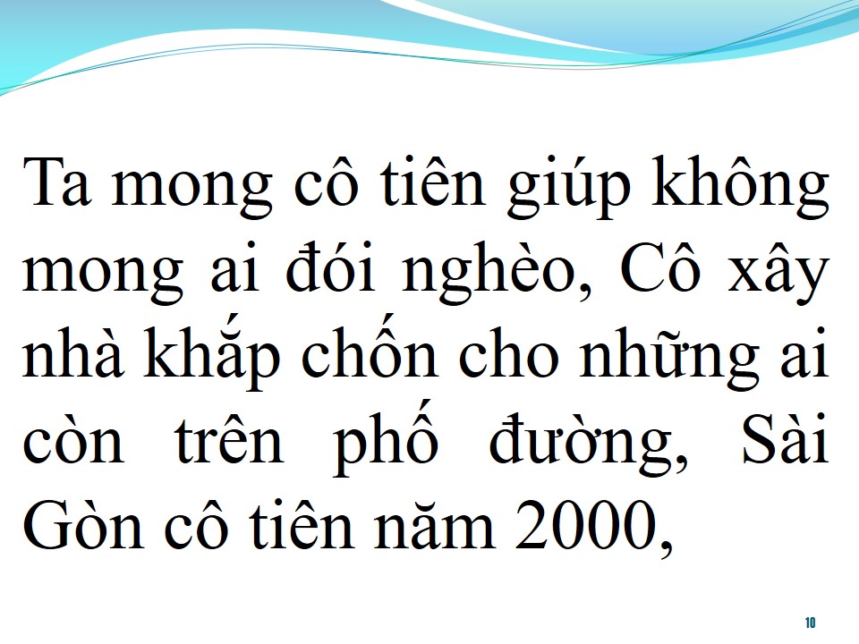 Lời bài hát SÀI SÒN CÔ TIÊN NĂM 2000