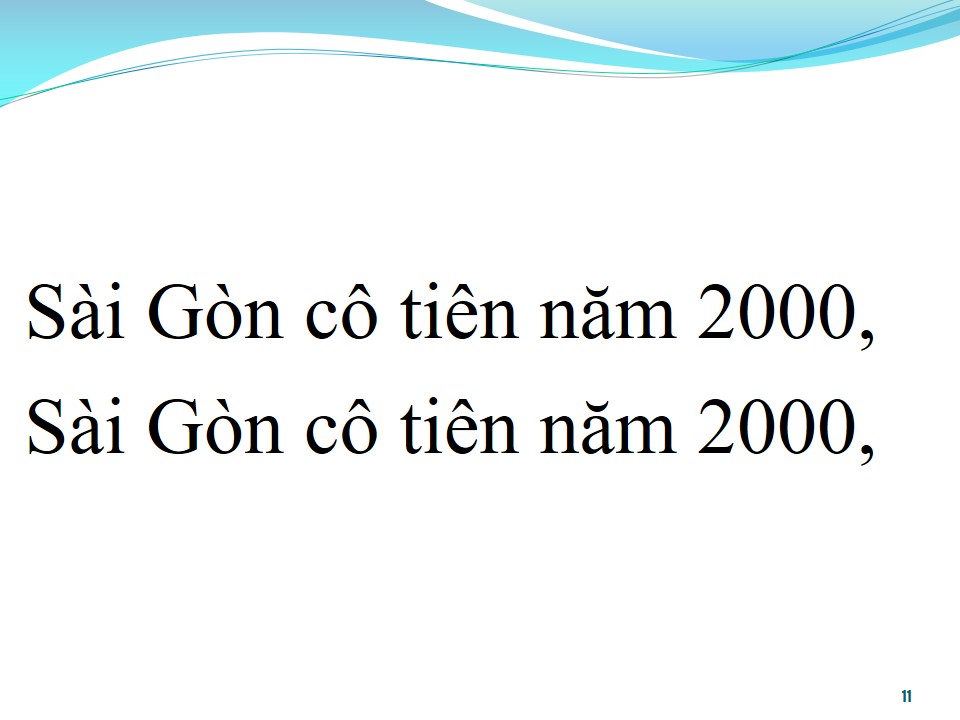 Lời bài hát SÀI SÒN CÔ TIÊN NĂM 2000
