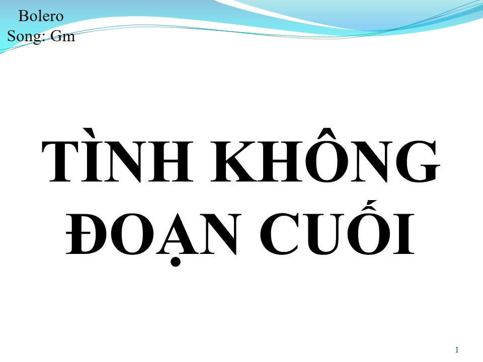 Lời bài hát TÌNH KHÔNG ĐOẠN CUỐI (SONG CA)