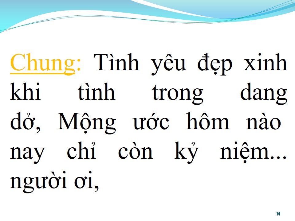 Lời bài hát TÌNH KHÔNG ĐOẠN CUỐI (SONG CA)