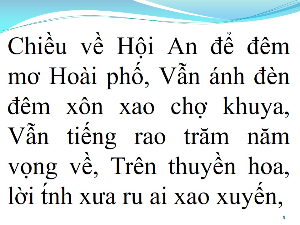 Lời bài hát ĐÊM HỘI PHỐ HOÀI